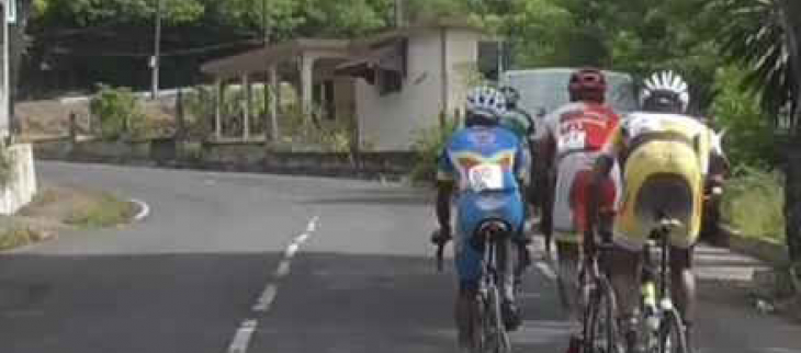 cycliste en Guadeloupe en août 2023